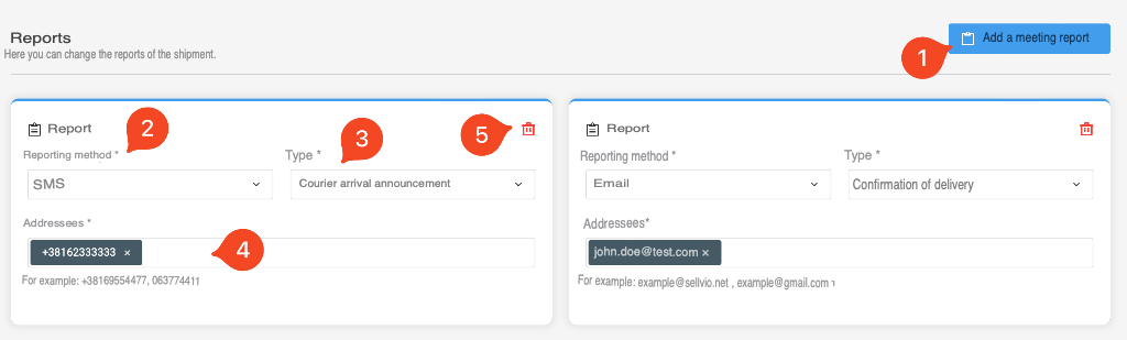Special Shipping Methods